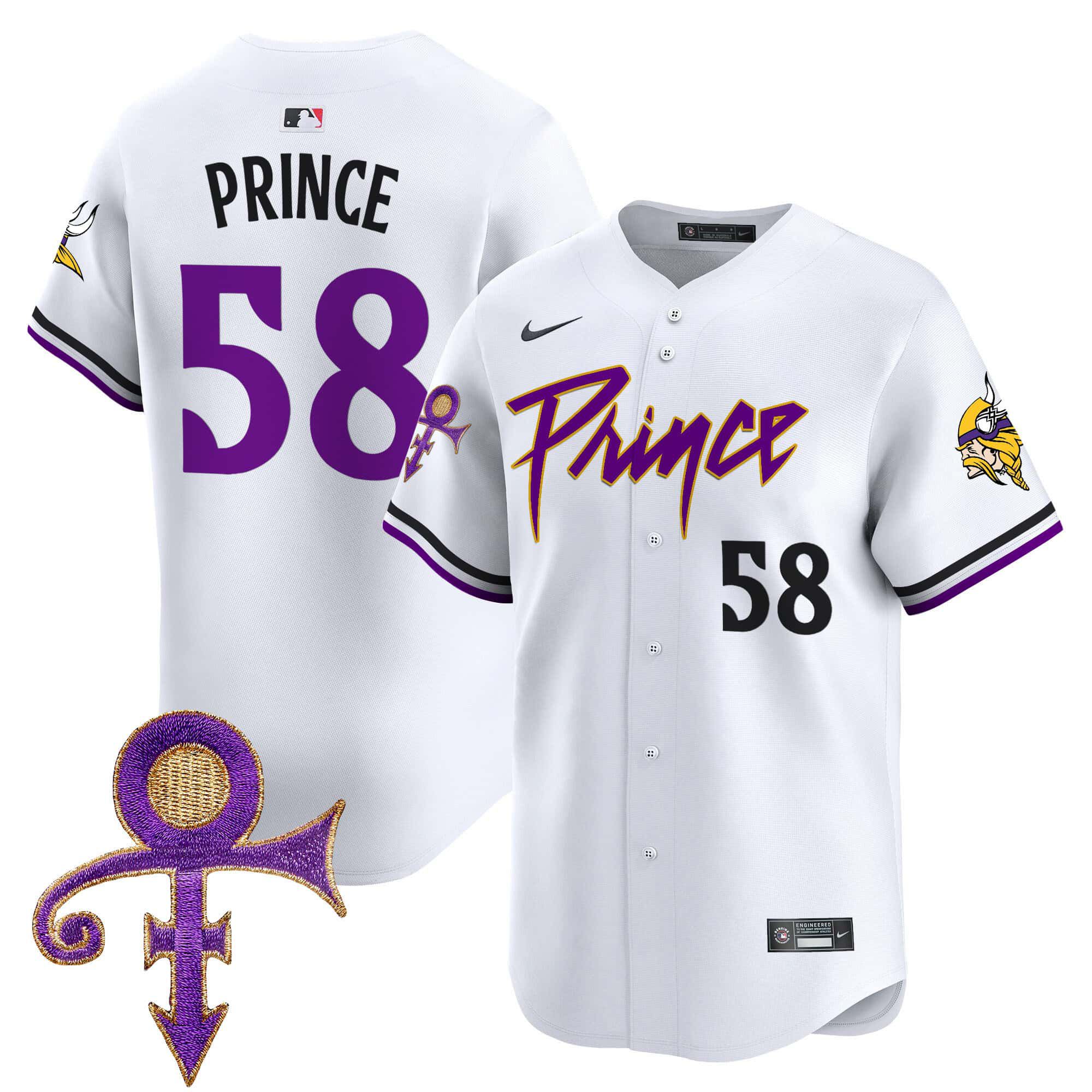 Men Minnesota Vikings #58 Prince White 2024 Nike Prince Patch Vapor Premier Limited NFL Jersey->indianapolis colts->NFL Jersey